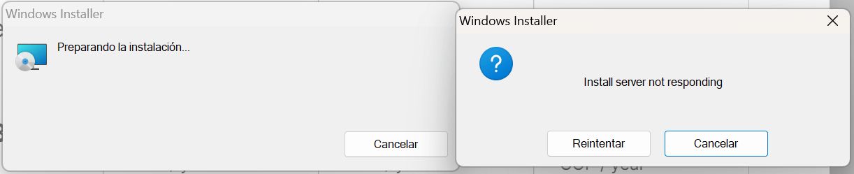 Windows Install Server not responding al tratar de desinstalar un ...