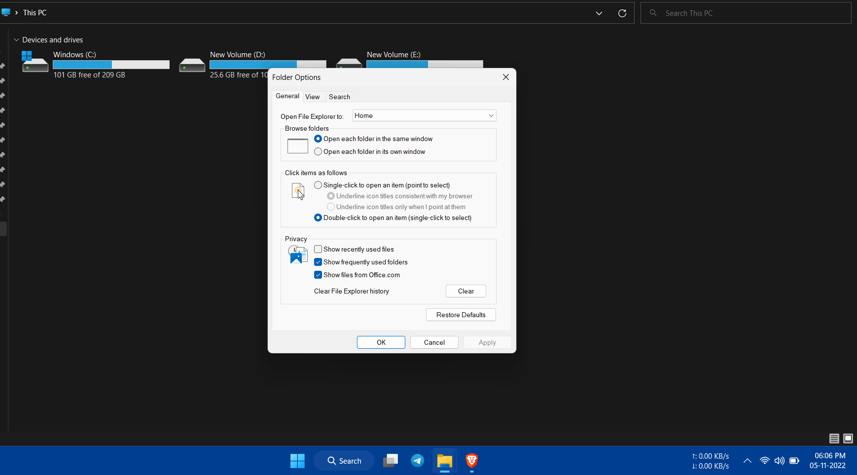 Whenever I try to open a folder its opening in a new window - Microsoft Q&A