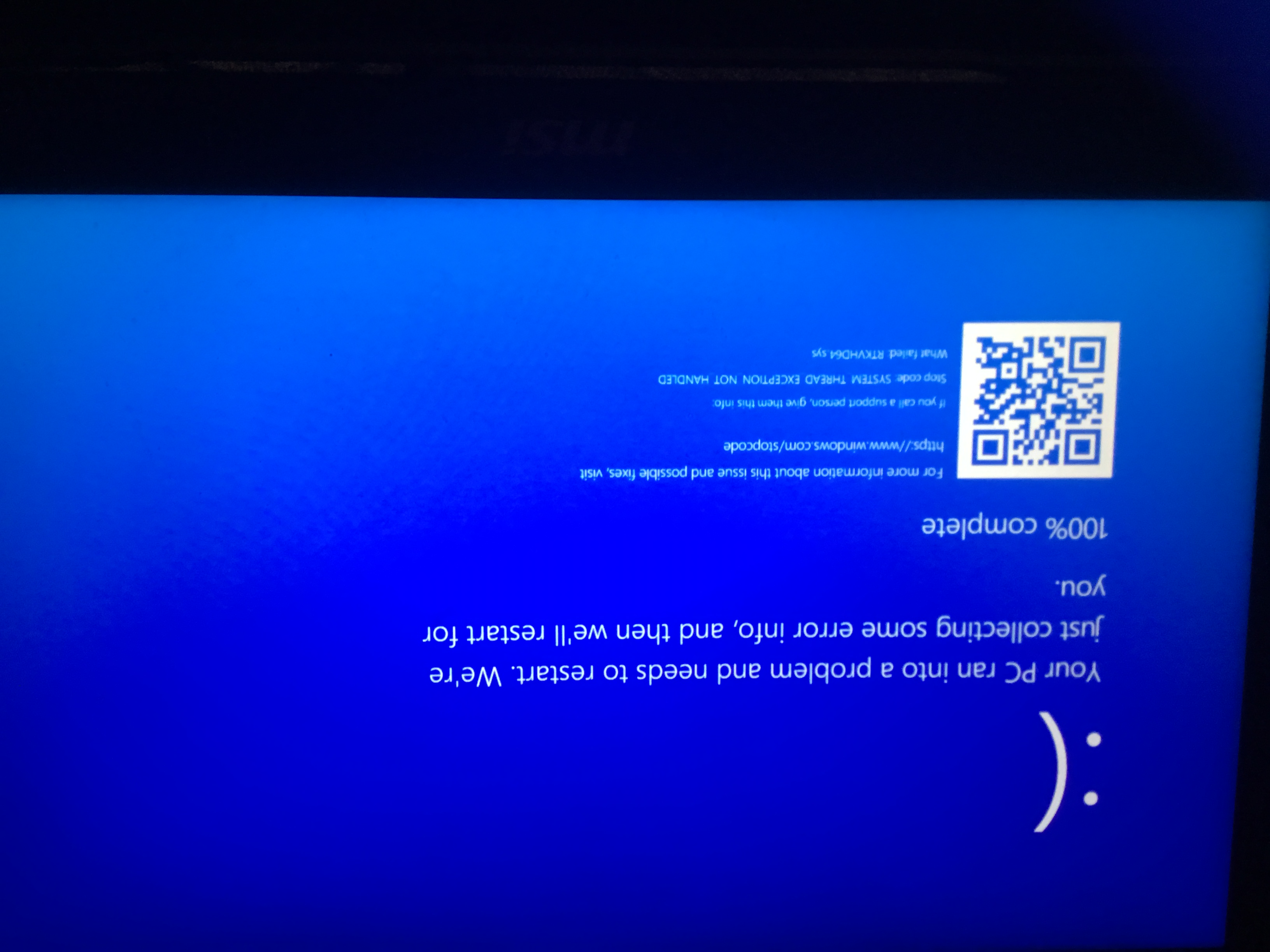 Blue screen error - no audio and mic in sound settings - Microsoft Q&A