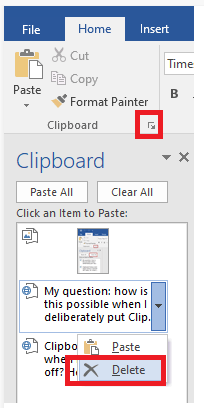 Clipboard history even when history is turned off? - Microsoft Q&A