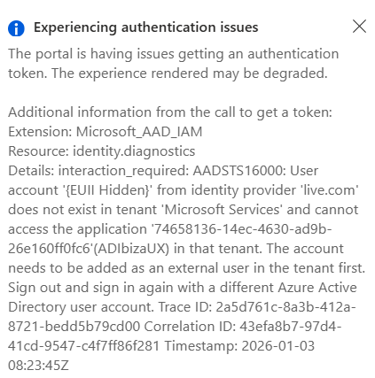 Access Token Issue AADSTS16000 - Microsoft Q&A