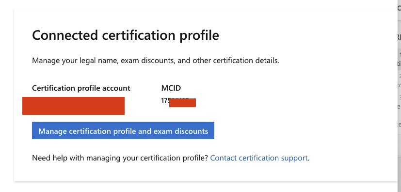 Unable to change email in Connected certification profile - Microsoft Q&A
