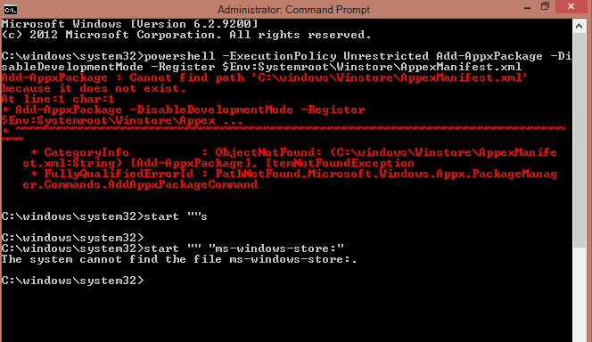 Windows 8.1 Store stuck on load loop - Microsoft Q&A