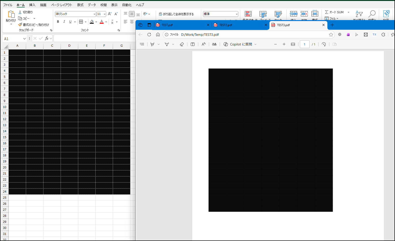 Excelの極細線を赤で指定しても印刷すると黒になる - Microsoft Q&A