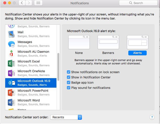 Outlook Notifications not showing badges - Microsoft Q&A