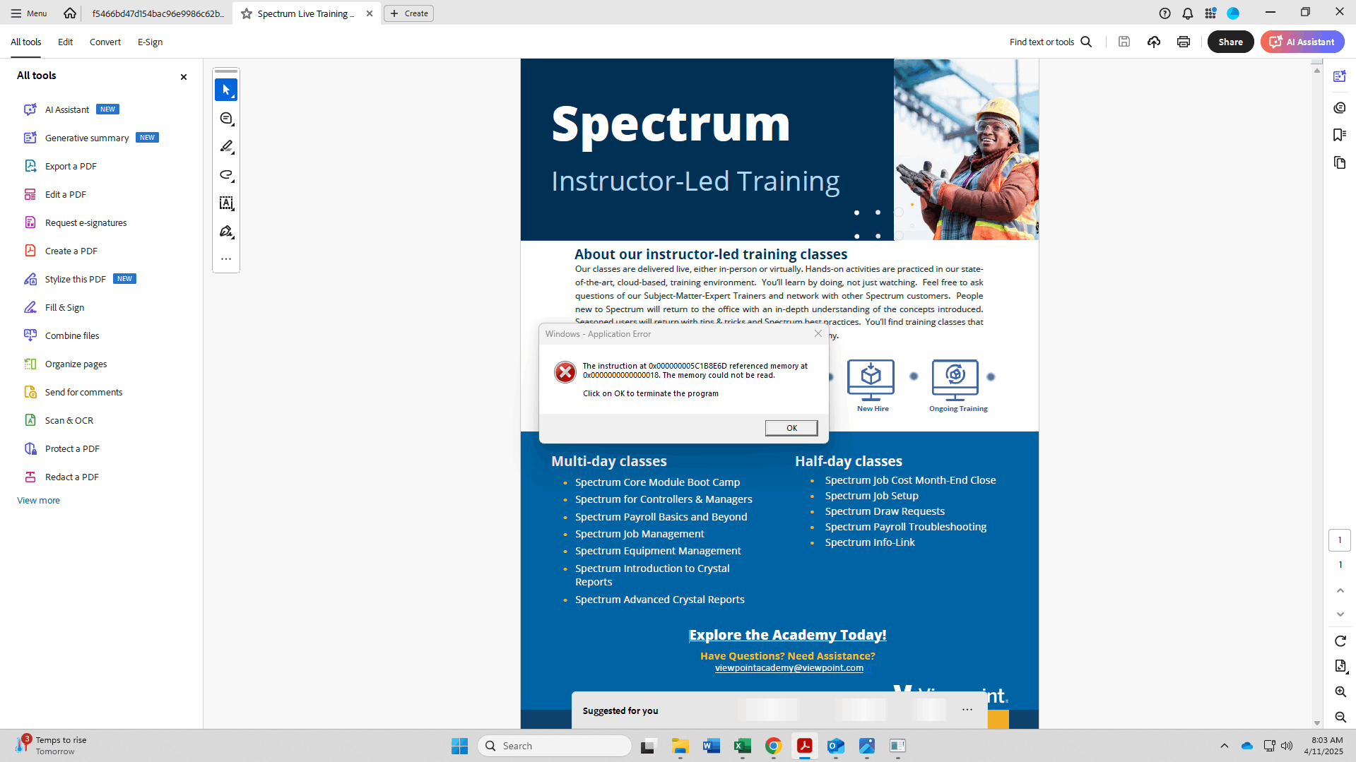 MY Outlook desktop App will not automatically open PDFs using Adobe ...