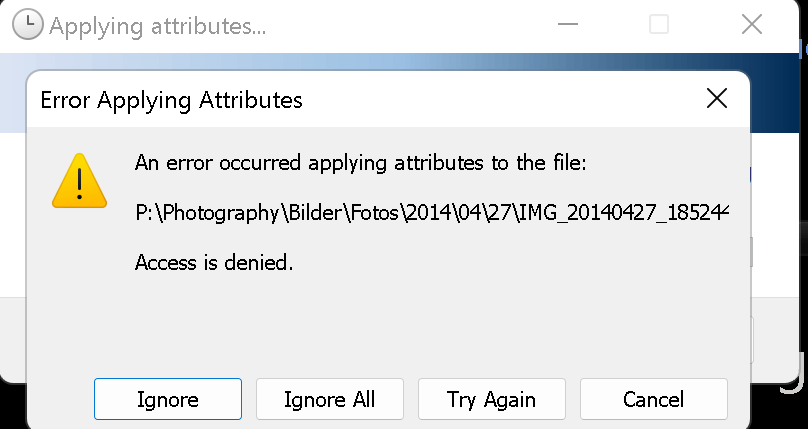 Problems to access files on an external hard-drive with W11, not ...