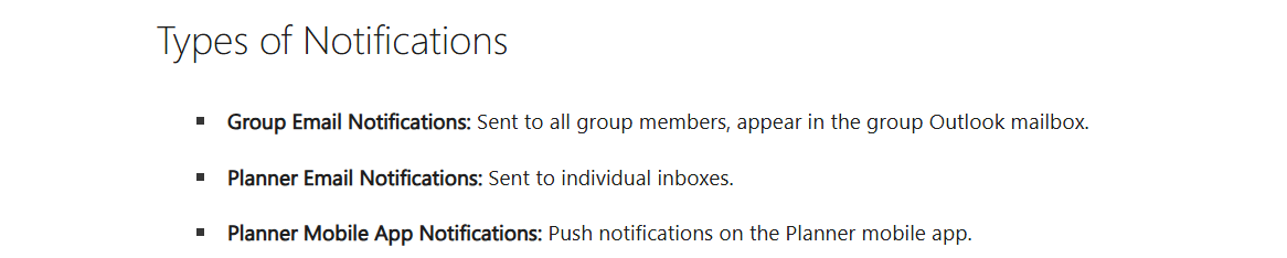 Disable certain email notifications related to MS Planner - Microsoft Q&A