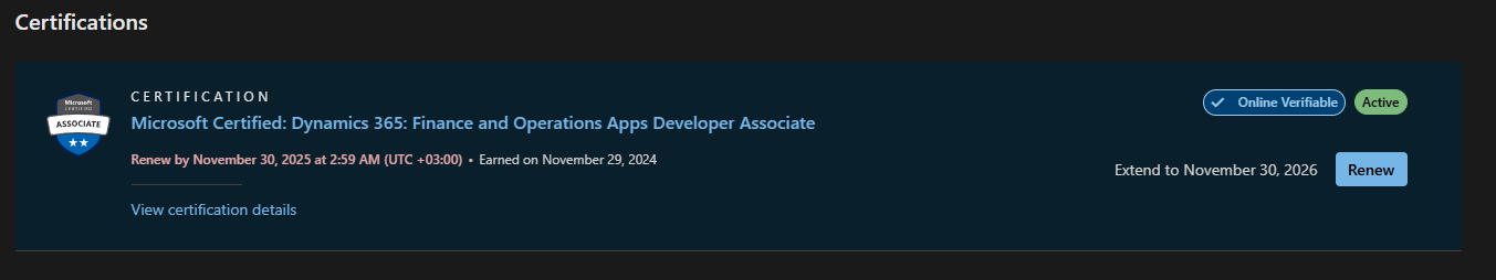 Unable to renew Dynamics 365 Finance and Operations Apps Developer ...