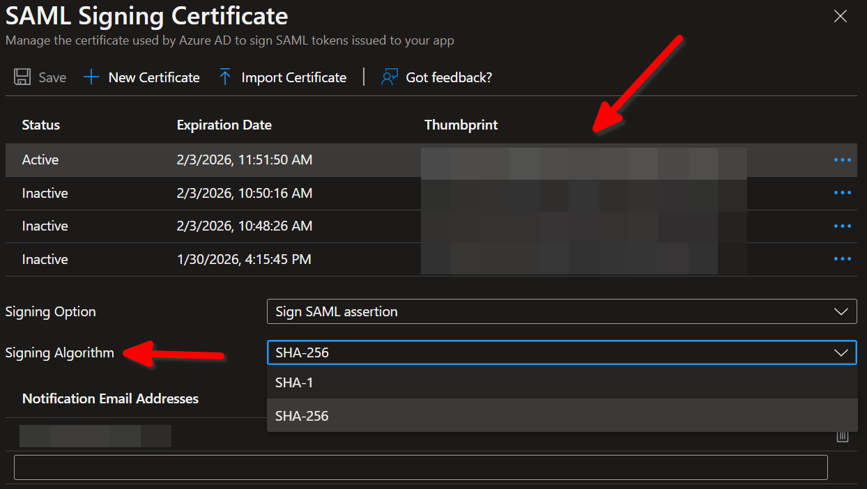 retrieving-sha256-thumbprint-fingerprint-for-saml-sso-certificates