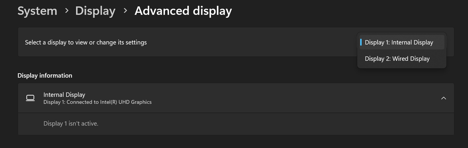 Laptop display acting like two separate displays, causing insane screen ...