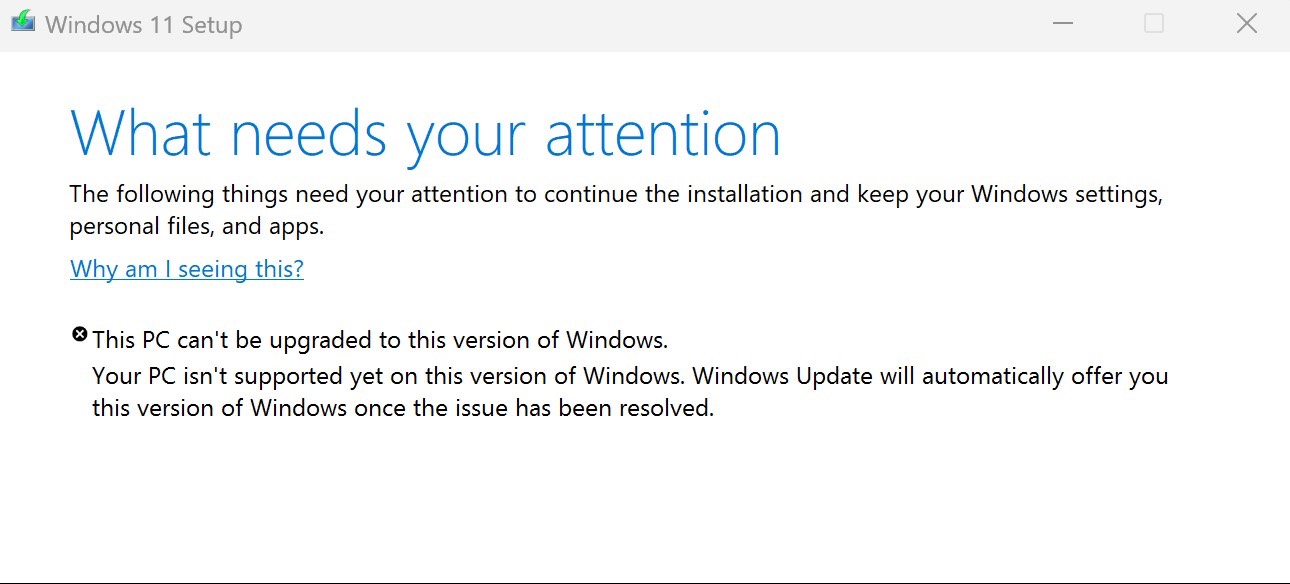 Windows 11 Update Issue - Microsoft Q&A