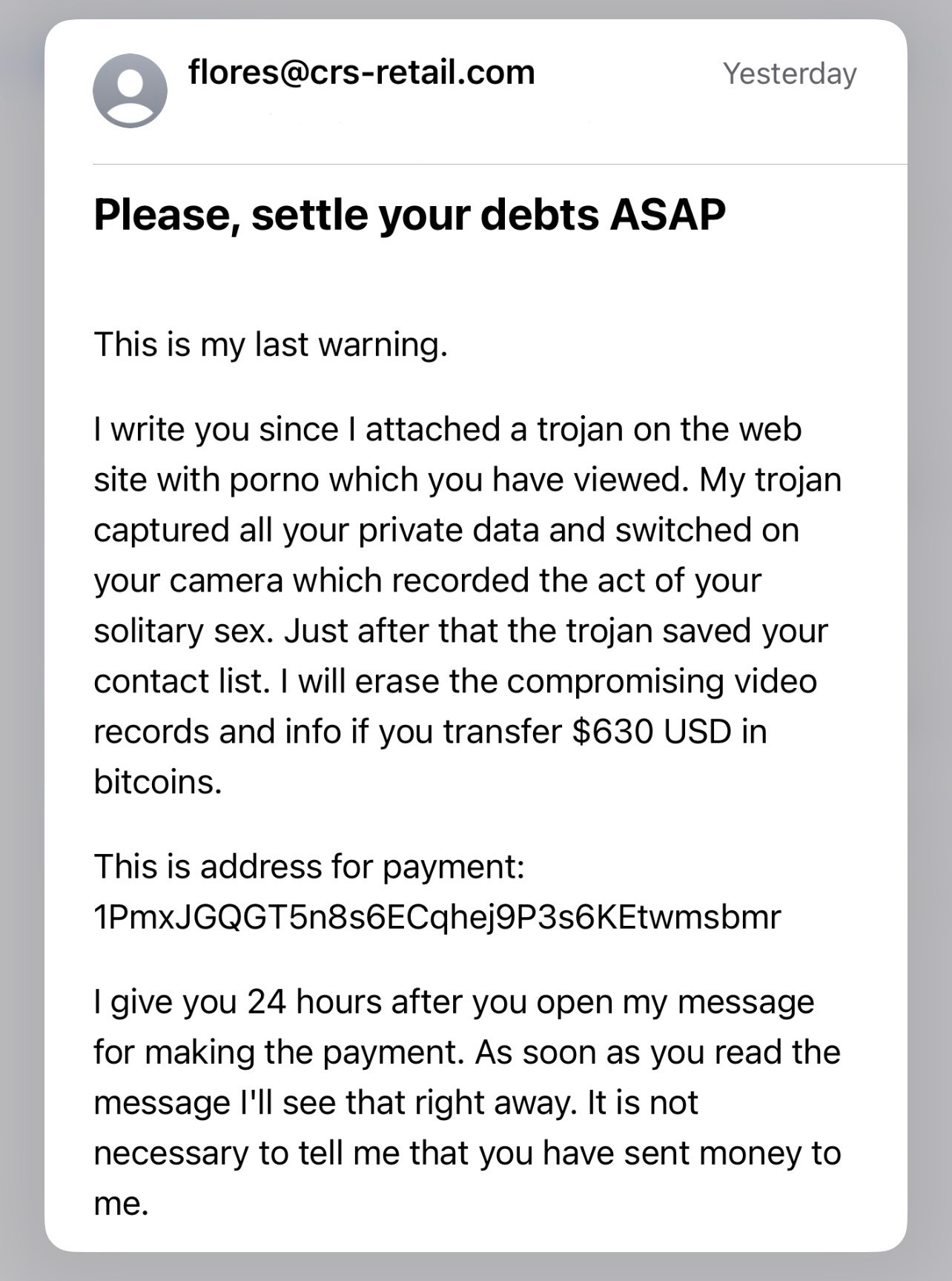 I have received very strange emails that require from me money .how I ...