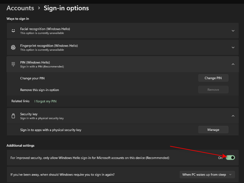6 digit pin when it should be 4 - Microsoft Q&A