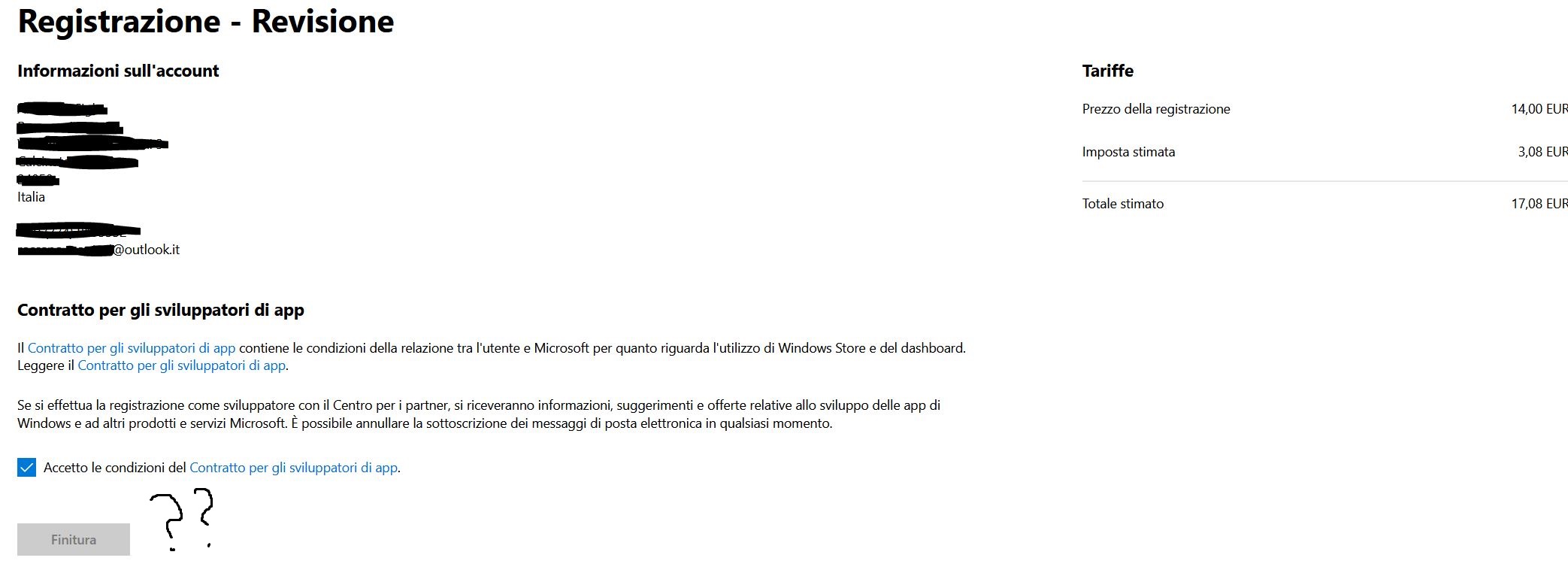 Microsoft Developer Account Registration Bug - Microsoft Q&A