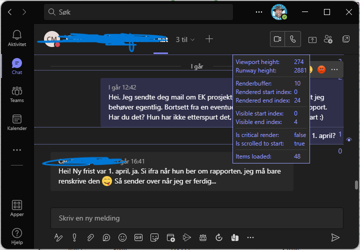 Teams has some weird dotted lines and debug window? - Microsoft Q&A