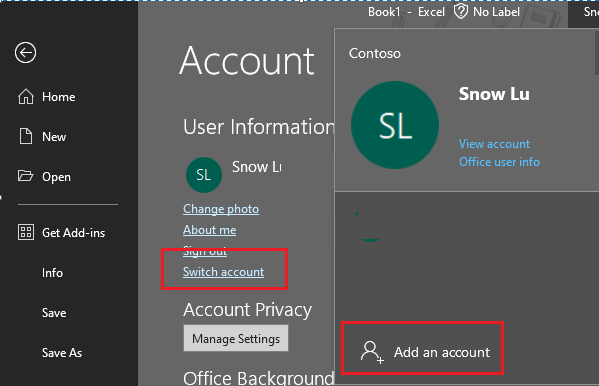 unable to use multiple accounts - Microsoft Q&A