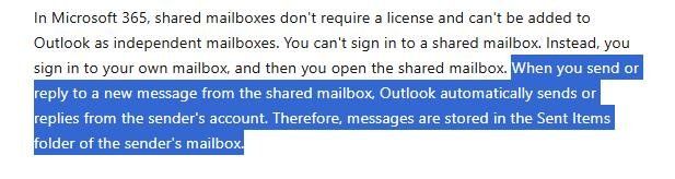 Shared Inbox Emails sent via Outlook on iOS and Mac don't appear in ...