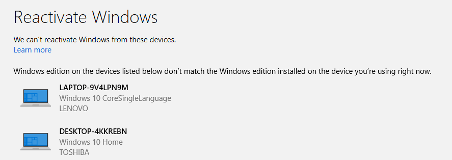 I can't reactivate my Windows - Microsoft Q&A