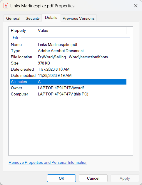 Word 'Document Properties' are not diplayed in File Explorer metadata ...