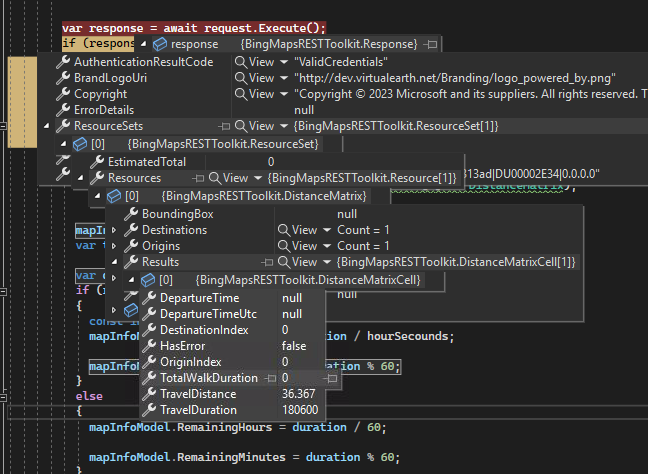 Check Distance vs time