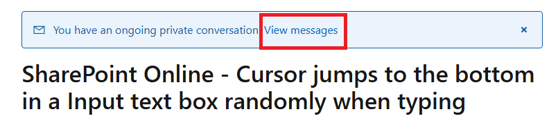 SharePoint Online - Cursor jumps to the bottom in a Input text box ...