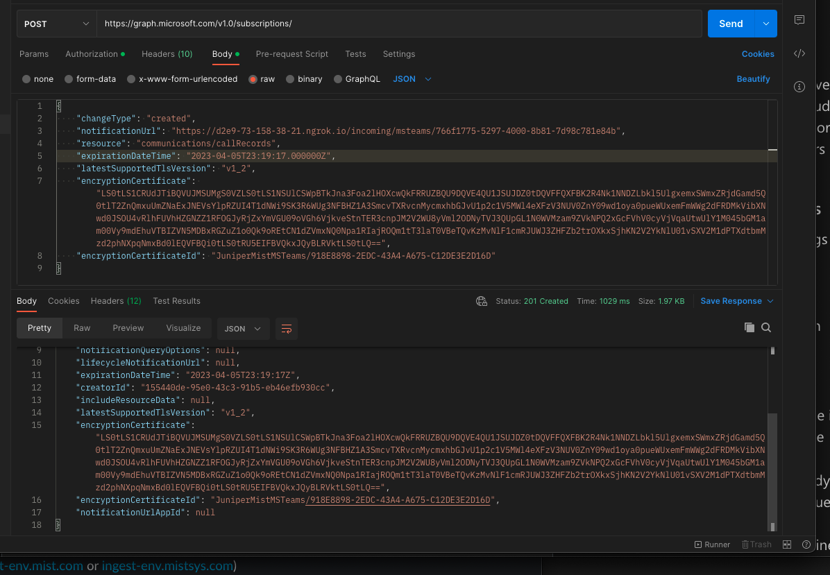 MS Teams: "encryptedData" missing ... - Microsoft Q&A