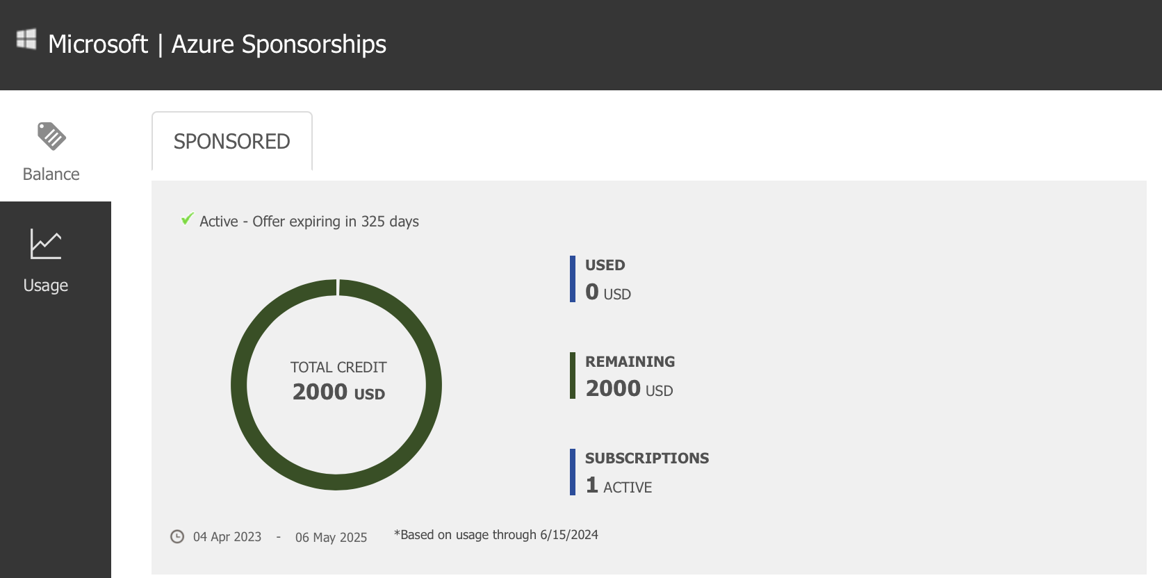 How do I apply a renewed Azure Grant to my Azure Sponsorship ...