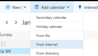 Share an Internet Calendar via a shared internal calendar - Microsoft Q&A