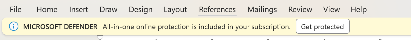 Why does Word ask me to install Microsoft Defender when it's already ...