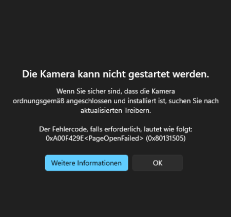 user_f5fdbb01⭐︎⭐︎⭐︎ Windows can't start Camera, Error 0xA00F429F (0x887A0004)