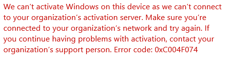Windows Activation Problem - Microsoft Q&A