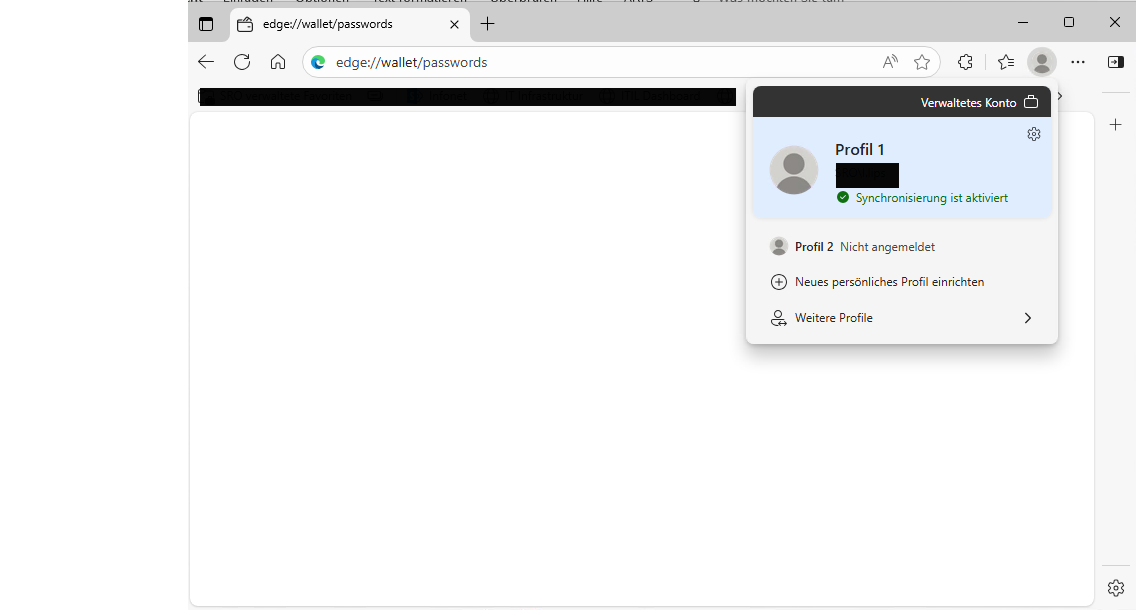 Access Passwords in MS Edge without Microsoft Account - Microsoft Q&A