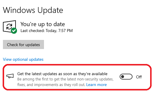 Get the latest updates as soon as they are available - Microsoft Q&A