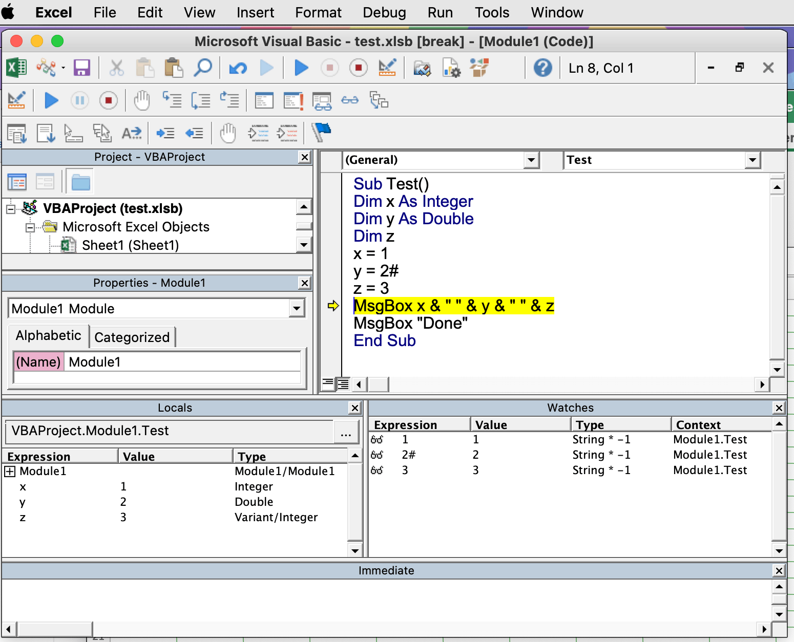 Data types in Visual Basic for Excel for the Mac - Microsoft Q&A