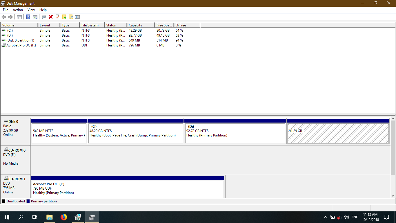 Hard disk partition not showing up. - Microsoft Q&A
