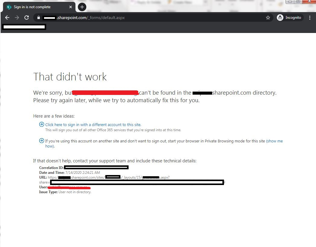 External User Unable to Accept the Invitation - Microsoft Q&A