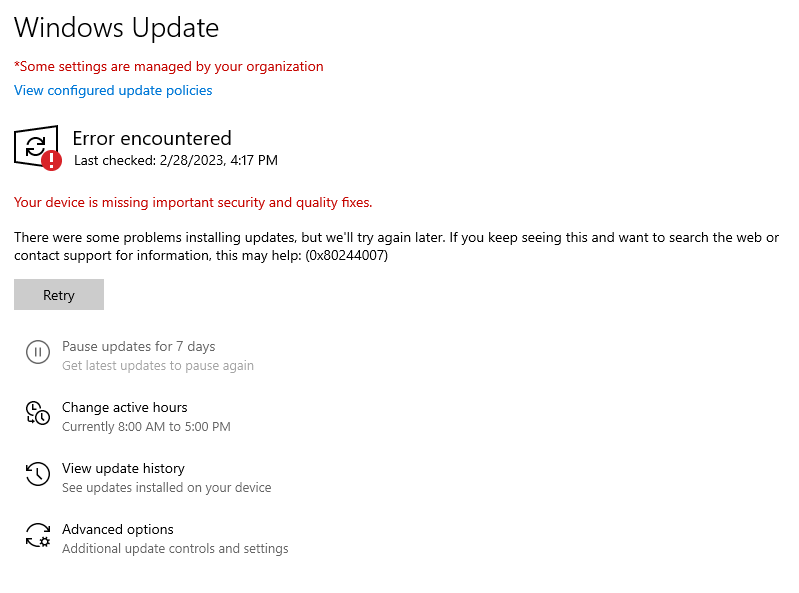 Can not update drivers/Windows - Microsoft Q&A