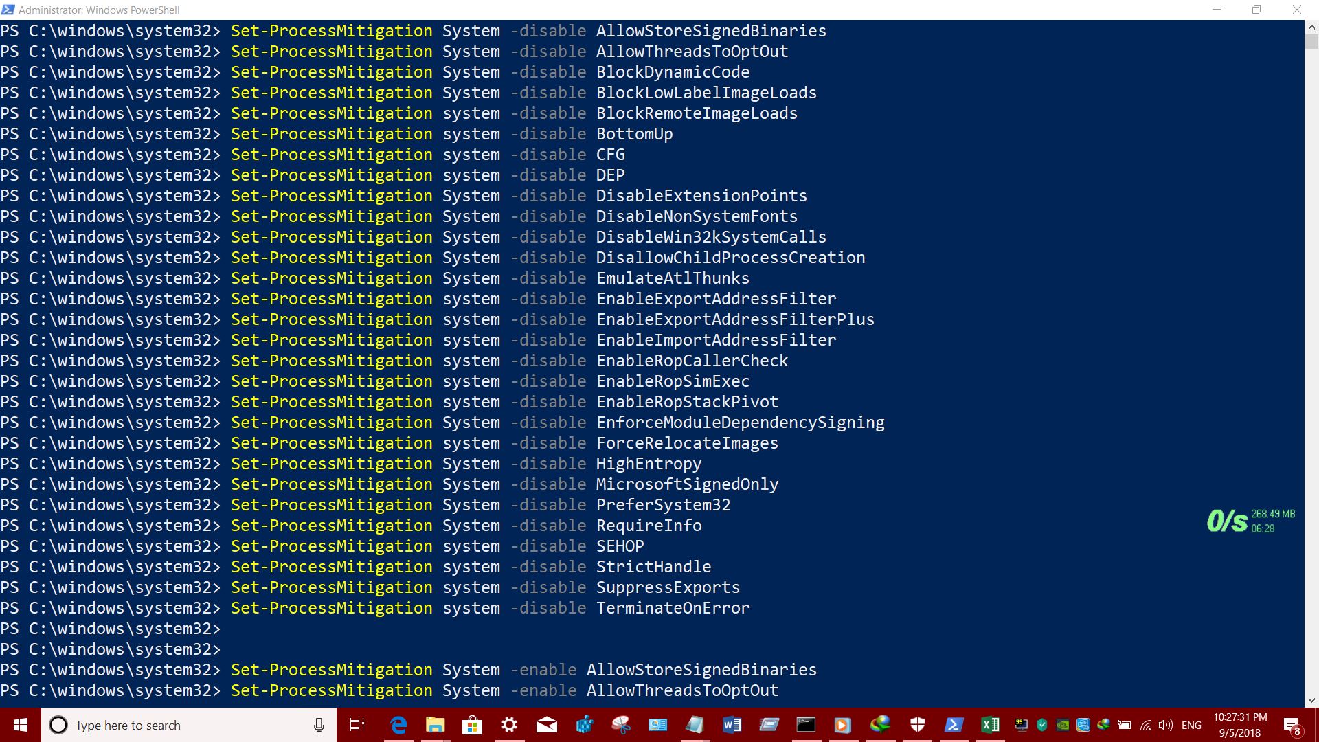 WINDOWS DEFENDER EXPLOIT PROTECTION POWERSHELL SCRIPTS TO ENABLE OR ...