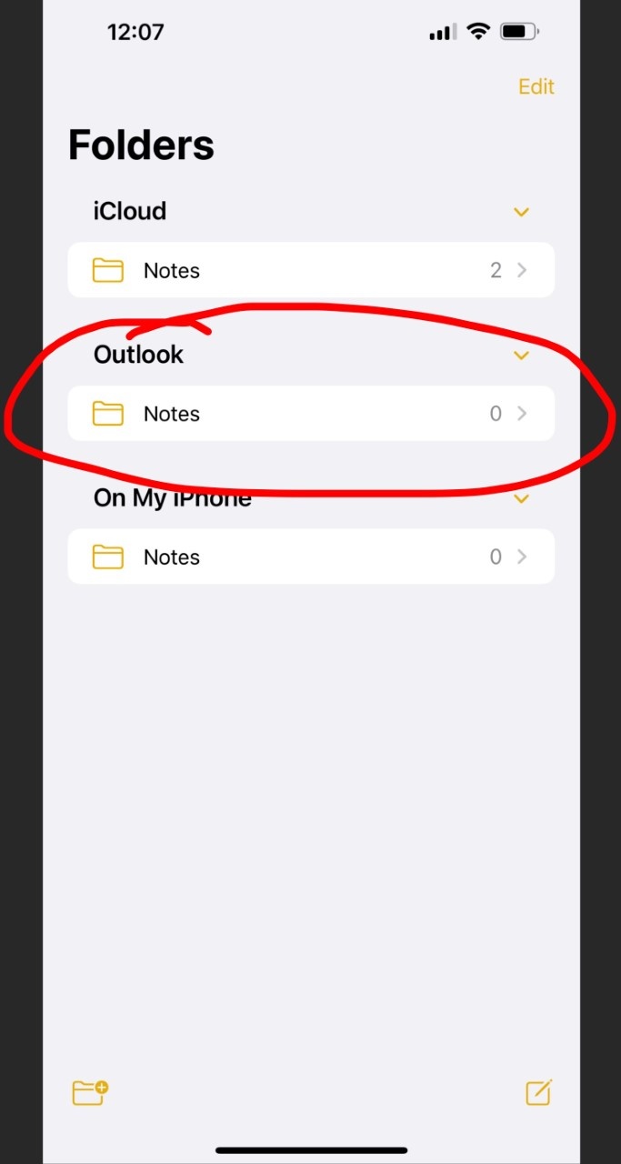 关于iphone苹果手机里面notes备忘录outlook 项下备忘录notes 丢失- Microsoft Q&A