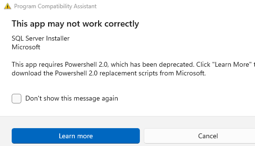 Still fine or not to setup SQL express 2012 on Win server 2025 ...