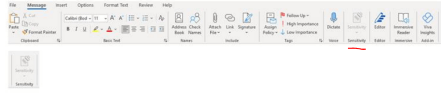 How to enable Sensitivity option for outlook user. - Microsoft Q&A