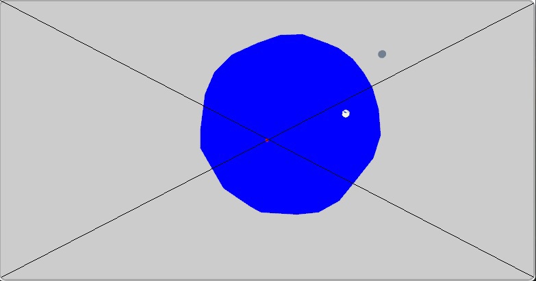 Blue sphere center