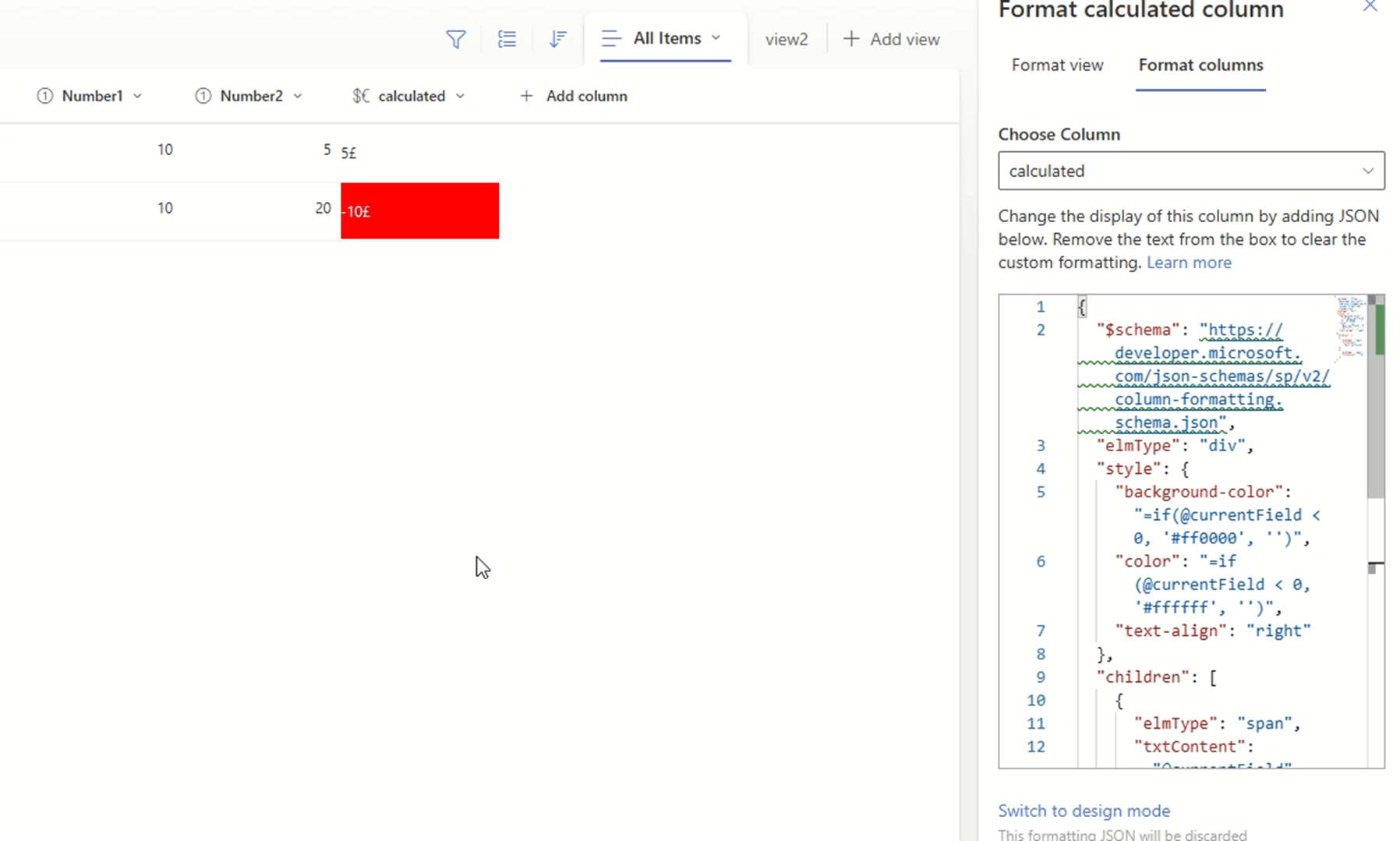 Conditional formatting of a calculated column - Microsoft Q&A