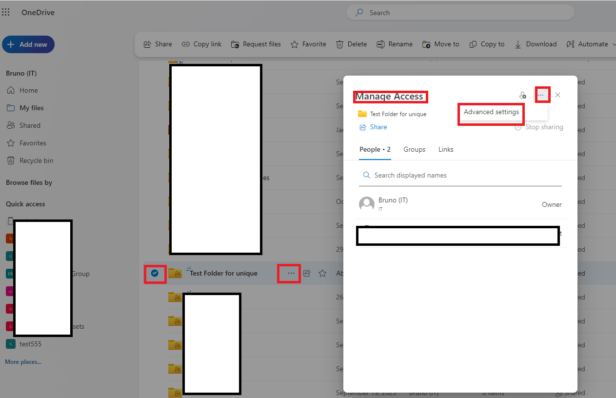 Set Individual File Permissions Inside Shared Folder - Microsoft Q&A