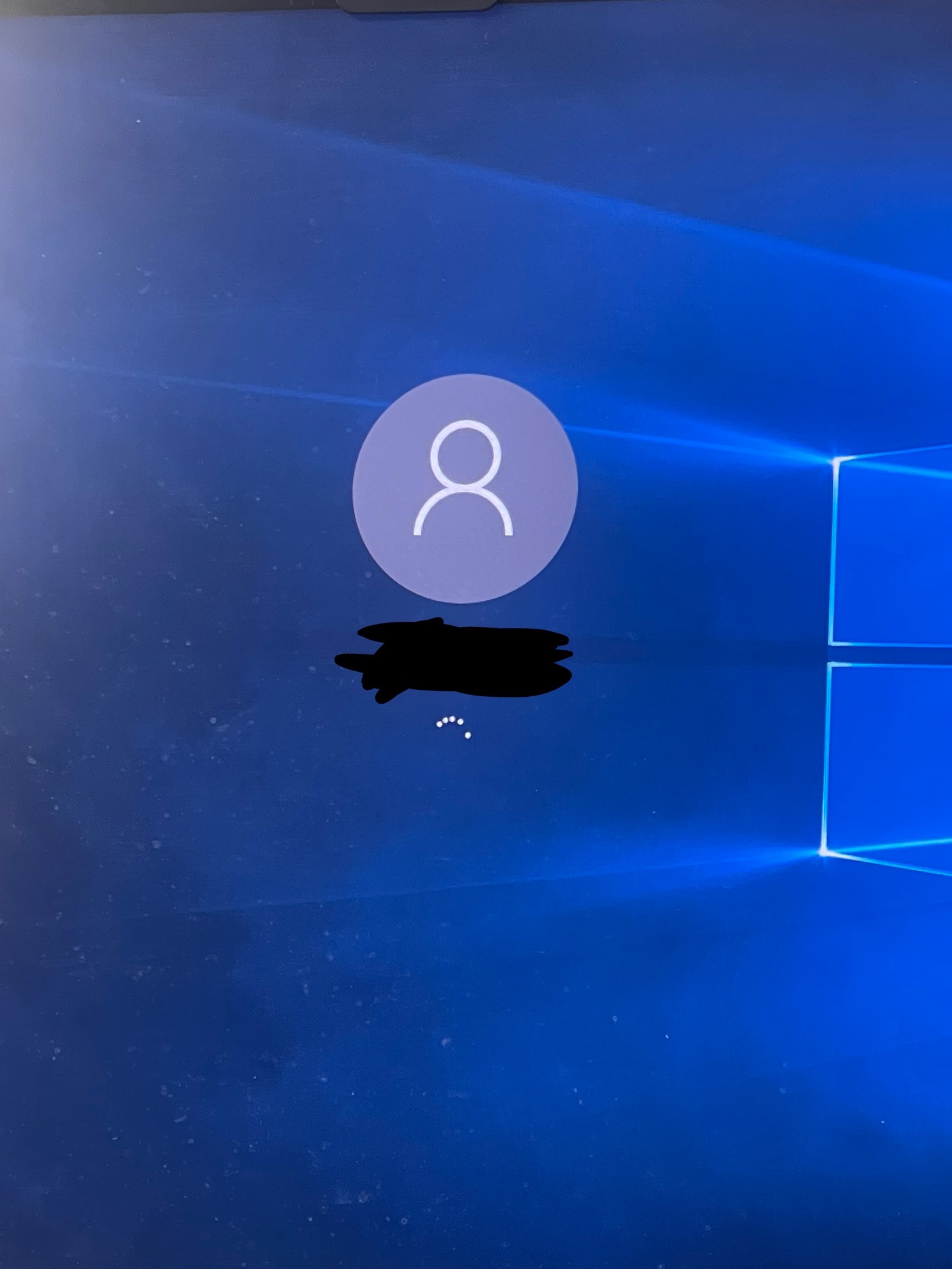 My computer stuck after creating my password while installation ...