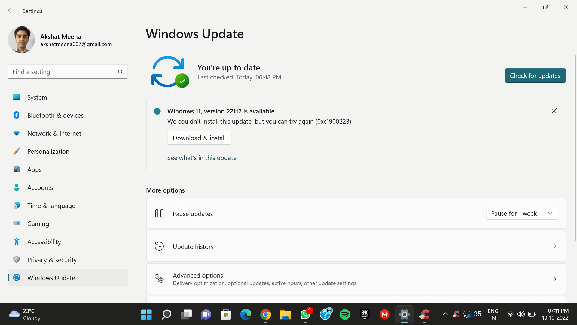 UNABLE TO INSTALL THE UPDATE - Microsoft Q&A