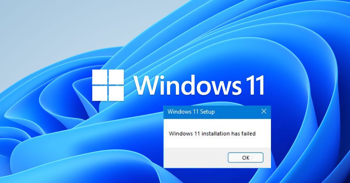 Windows 11 installation has failed - Microsoft Q&A