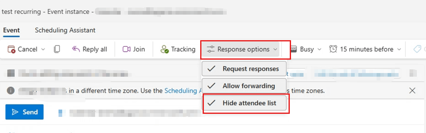 Invite attendees in Outlook as Information only - Microsoft Q&A