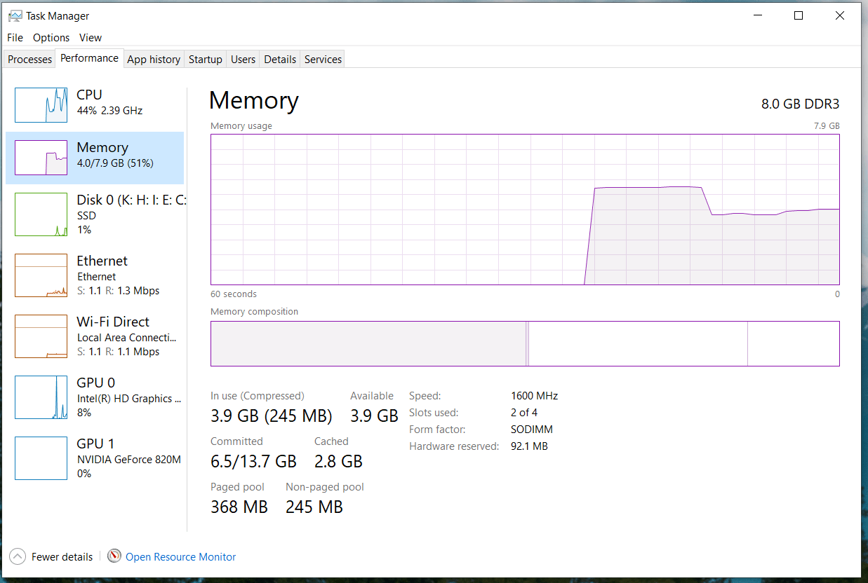 High memory usage - Microsoft Q&A